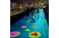 China Hologram Infrared Sensor Interactive Floor Projector For Park supplier