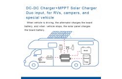 China Dual Input DC12V 30A Booster Charger Solar Charger Controller with Fridge Power Supply supplier