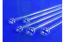 China Transparent 0.5mm Quartz Test Tube With Quartz Glass Ball Head supplier