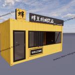 Modern Readymade House Container Easy Assembly Relocation Tiny Shop Container Homes