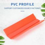 ISO9001 Hotel Ecycled Plastic Profiles Red Black Pvc Molding Profiles for sale