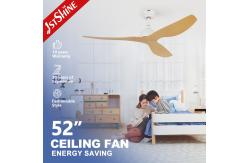 China 52 Modern DC Ceiling Fan with ABS Wood-Look ABS Blades supplier