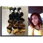 Color 1b# 4# 27# Grade 6A Virgin Hair Peruvian Human Hair Natural Wave 3 Tone 12 - 28 inch for sale