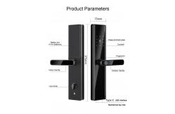 China Key Password Card Fingerprint Smart Lock Aluminum Alloy and Tempered Glass supplier