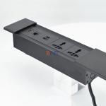 Multi-Functional Sliding Cover Power Socket for Office Desks with USB Charge Module type for sale
