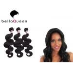 Tangle Free Natural Black 100 human hair extensions Grade 7A For Women for sale