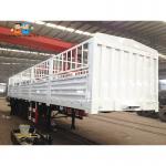 Animals Transporting 3 Axles Dropside Removable Stake Semi Trailer for sale