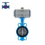 General Application Wafer Type Pneumatic Butterfly Valve With Direct Mounting Design for sale