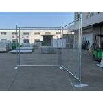 Interlocking 2.1m Tall Metal Tempoary Fence Galvanized Frame Design For Construction