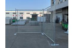 China Interlocking 2.1m Tall Metal Tempoary Fence Galvanized Frame Design For Construction supplier