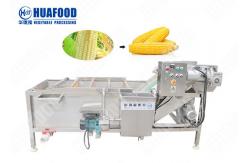 China Ozone Air Bubble Vegetable Washing Machine 3.75KW With Water Circulating System supplier