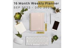 China FSC Certificate Customizable Weekly Planner Soft Cover Light Pink 2023 supplier