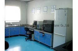 China Solid Countertops Lab Tables And Furnitures Steel Structure For Science Experiments supplier