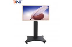 China Electric Lifting Floor Rolling TV Stand With Wireless Remote And Wired Switch supplier