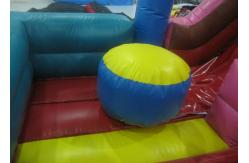 China Inflatable Fiery Red Slide teletubbies inflatable double high slide on sale supplier