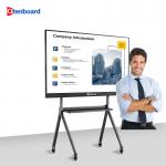 Qtenboard 55 65 75 86 98 Inches Dual OS Lcd Interactive Touch Screen Interactive Smart Board For Classroom for sale