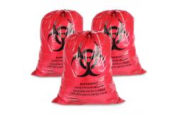 China Drawstring HDPE Autoclavable Biohazard Garbage Bags For Hospital supplier