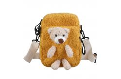 China No Smell Children Short Plush 3D Teddy Bear Bookbag supplier
