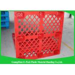 Stackable Black Plastic Skids Pallets , Lightweight Plastic Pallets 100% Recycled Material