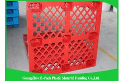 China Stackable Black Plastic Skids Pallets , Lightweight Plastic Pallets 100% Recycled Material supplier