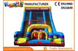 China 0.55 MM PVC Tarpaulin Inflatable Obstacle Course ,  Inflatable Climbing Wall And Slide supplier