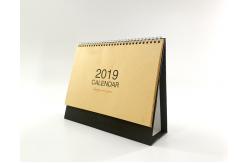 China Stereoscopic Triangle Desk Wall Calendar Black Board Eco Friendly Kraft Paper supplier