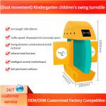 Zento Kid Swing Turnstile Barrier Gate with SUS 304 1.5mm Thickness
