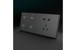 China Black Wifi Connected Light Switch 220V Smart Switch For Led Lights supplier