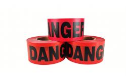 China High Tensile Strength PVC Restriction Warning Tape for Flexible supplier