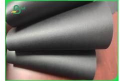 China 2 Side Matte Black Paper 300gsm Durable Black Kraft Paper in roll supplier