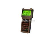 Low cost handheld ultrasonic water flow meter china with Power supply 3*1.2V battery or AC90 ~260V power adapter for sale