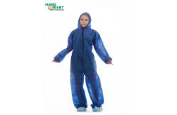 China Disposable 35G/M2 Polypropylene Non Woven Coverall Suit With Hood supplier