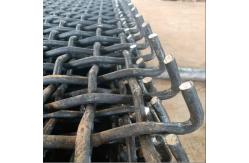 China Vibrating 65mn Hooked Crimped Woven Wire Mesh Screens For Quarry And Mining supplier