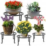 4mm Metal Outdoor Plant Stand Round Shelf for Planter Rustproof Iron Vintage Garden Decor for sale