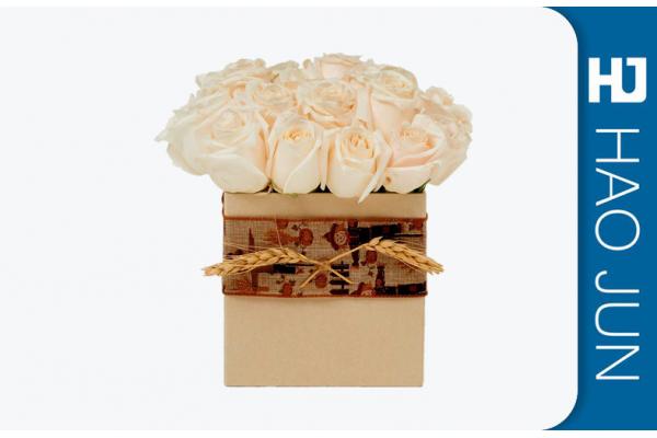 Luxury Custom Printing Design Cardboard Round Flower Boxes With Good Quality