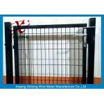 Black Powders Sparyed Coating Welded Wire Fence Gate With Square Post for sale
