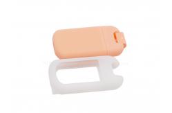 China 30ml Orange Perfume Spray Pump Plastic Refillable Square Cosmetic Portable supplier
