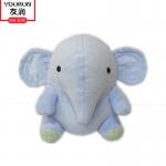 Odorless ECO Friendly Blue Elephant Plush Toy For Baby for sale