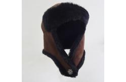 China Hot selling customized cheap men women trapper sheepskin hat winter supplier