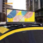 Remote Control Taxi Top LED Screen Double Sided Waterproof Full Color Car Roof Advertising for sale