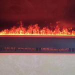 Rectangular Shape Steel Material LED Water Vapor Fireplace For Metal Stoves Sale for sale