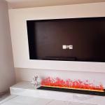 Modern Fireplace Led Electric Fireplace Remote Control Waterproof And Safe For Children for sale