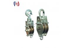 China Open QHS Double Sheave Pulley Block 10T Conductor Stringing Tools supplier