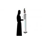 Touchless Alcohol Dispenser Floor Stand Thermometer for sale