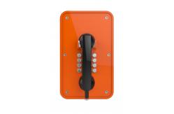 China Vandal Resistant Industrial Analog Telephone / Analog Wall Phone With Metal Keypad supplier