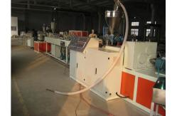 China PP / PE / PVC Plastic Pipe Extrusion Line , Twin Pipe Double Screw Extruder supplier