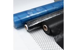 China Antistatic ESD PVC Grid Curtain Transparent Black For Factory Use supplier