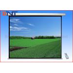 Roll Down Flat Projector Screen On Wall , Electric Screens For Projectors 84 Inch for sale