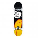 Krooked Skateboards O Geez Shmoo Black / Yellow Complete Skateboard - 8 x 31.8 for sale