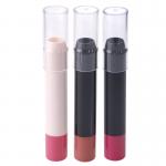 Logo printing white black round shaped empty lip balm blush container foundation concealer stick tube for sale